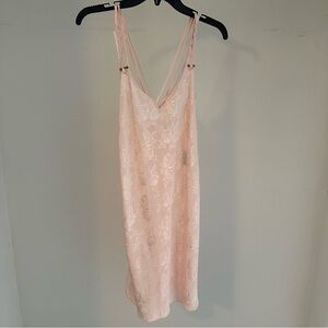 Women's Pink Floral Slip Dress